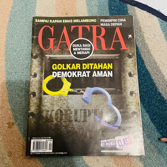 

TERLARIS! Gatra Edisi 28 Oktober-3 November 2010 - Golkar Ditahan Demokrat Aman