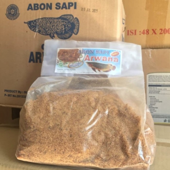 

abon sapi arwana kemasan 1kg