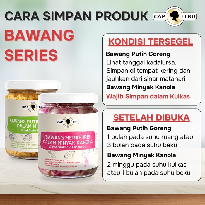 

[BAWANG SERIES] CAP IBU Bawang Putih Bawang Merah dalam nyak - Bumbu Masak Instan Preum