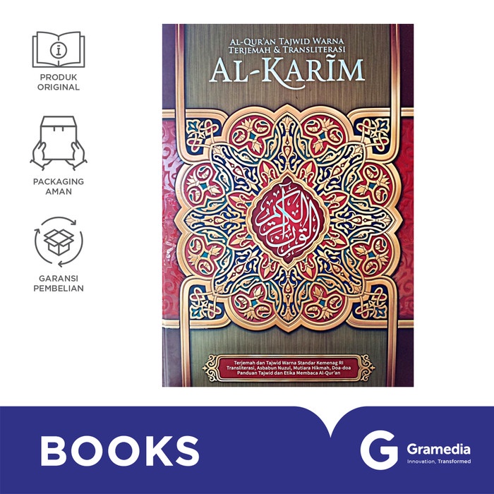 

Ready Al Quran Al Karim Tajwid Warna Terjemah &Transliterasi A5 Hc
