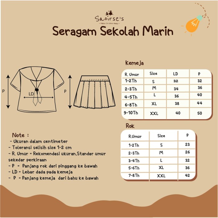 Marin Uniform by Saoirse's - Seragam Sekolah Anak Model Jepang