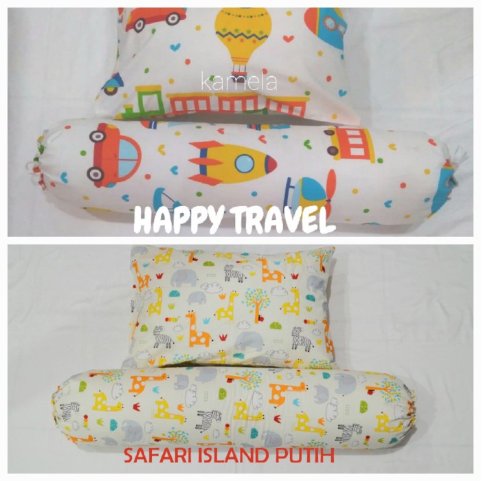 Bantal Dan Guling Anak Set Anti Alergi Termasuk Sarung