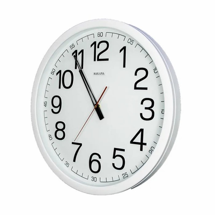 Jam Dinding Sakana Ukuran Sangat Besar 50Cm