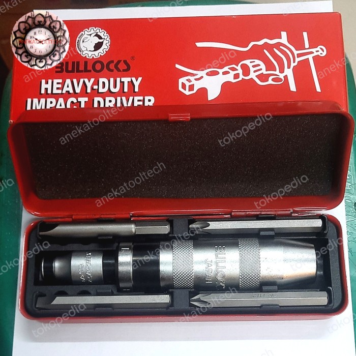 Terlaris obeng ketok bullock heavy duty impact driver heavy duty merk bullock obeng ketok set