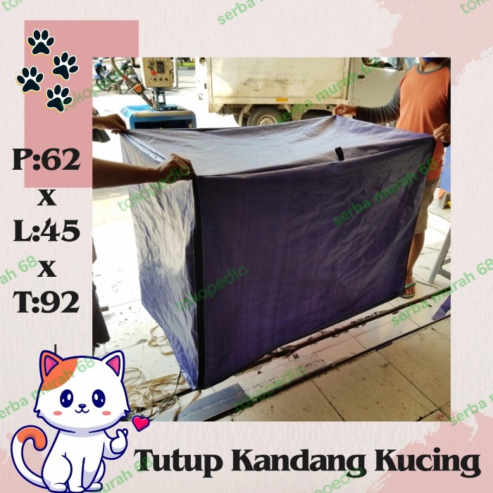 Tutup Kandang Kucing P125Xl75Xt100