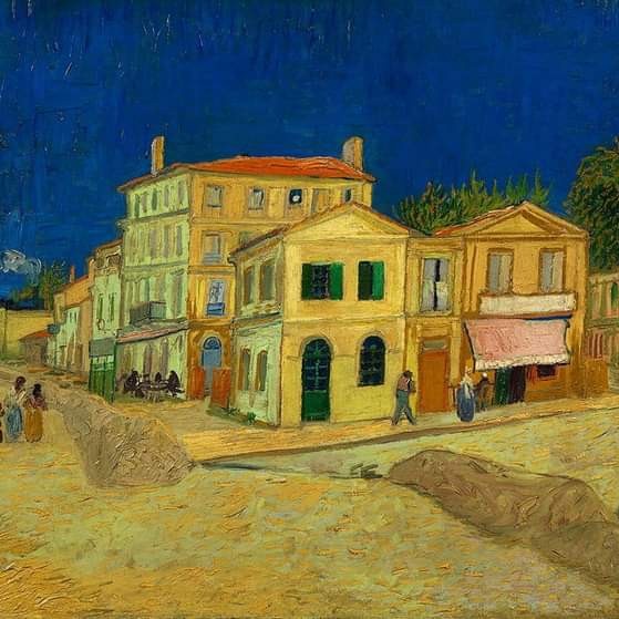 Lukisan Vincent Van Gogh The Yellow House Painting