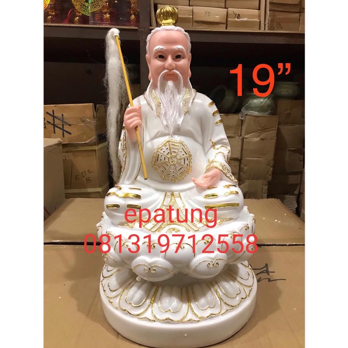 Patung Dewa Tai Shang Lau Cin Tai Siong Tai Sang Lau Jin Batu Mamer 19