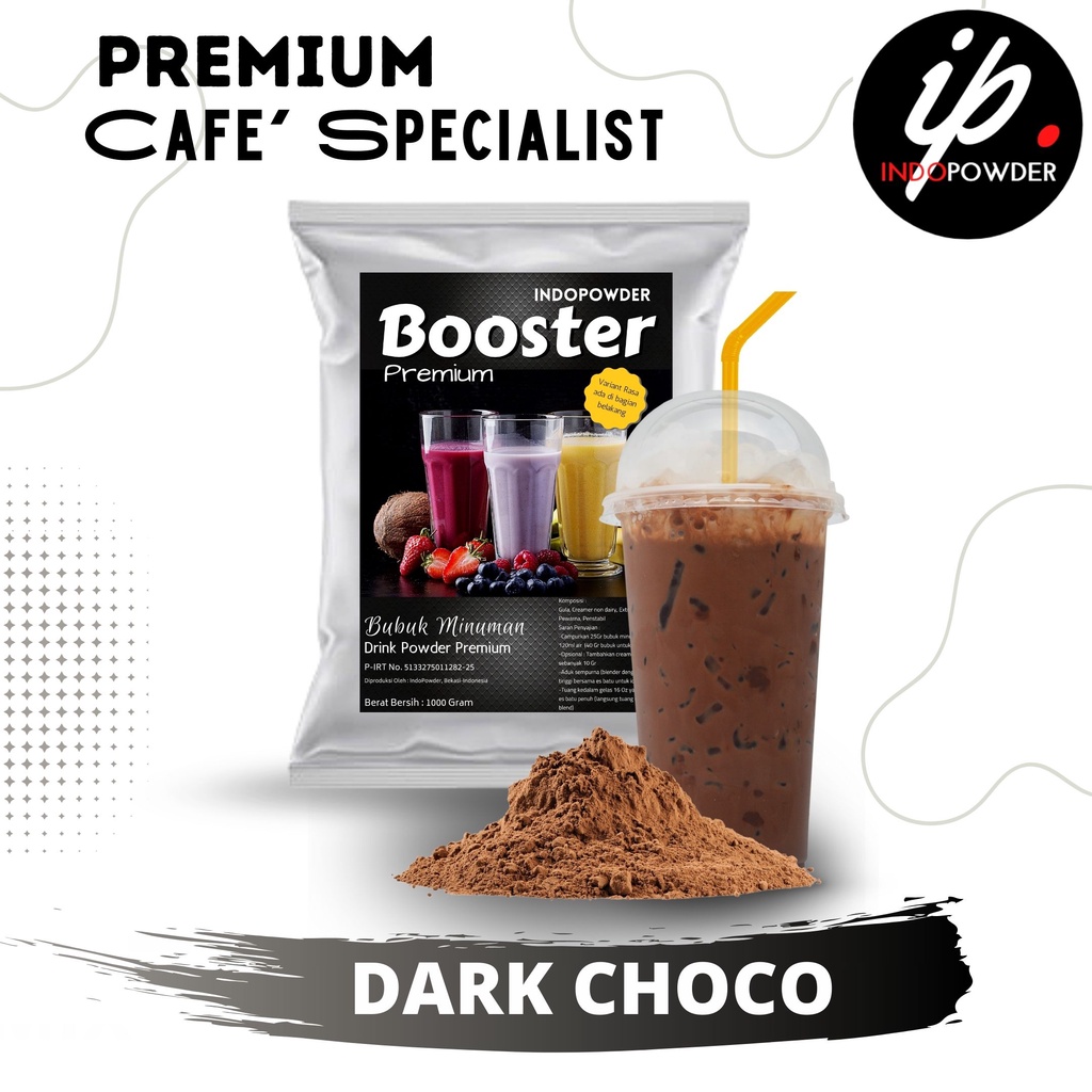 

IP Bogor - Bubuk Minuman PREMIUM Rasa DARK CHOCO / COKLAT 1Kg Untuk Cafe, Waralaba dan Resto