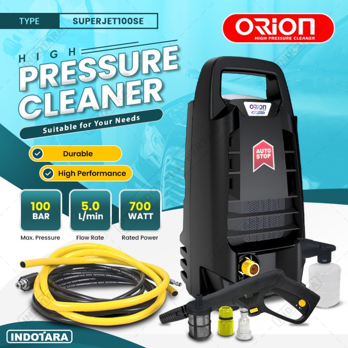 Alat Steam Cuci Motor & Mobil Jet Cleaner - Orion Superjet100