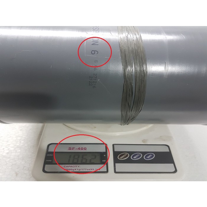 Nms - Talang Air Pvc Langgeng Hr 6" 6 Inch 4M 4 Meter Setengah Lingkaran