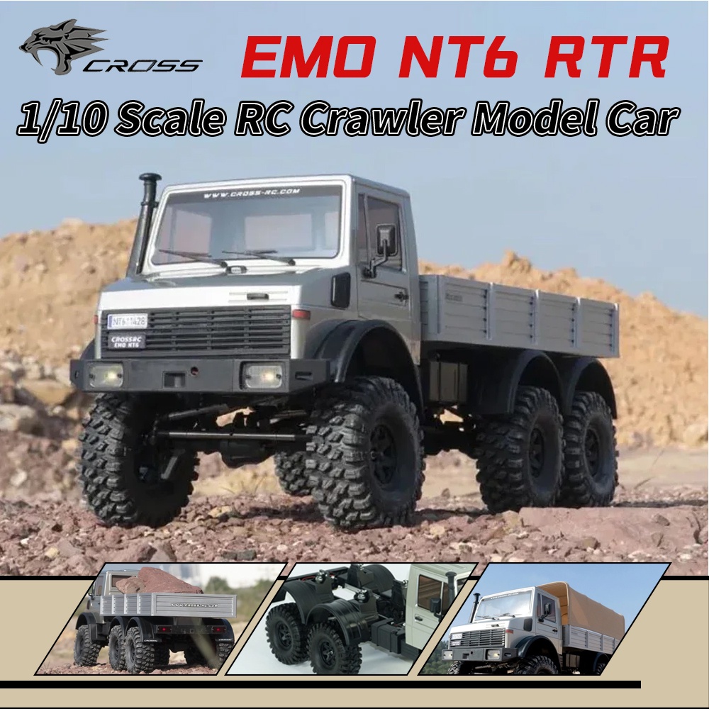 CROSS RC EMO NT6 6WD 6X6 RTR 1/10 RC Electric Remote Control Model Car Crawler Off-Road Car Adult