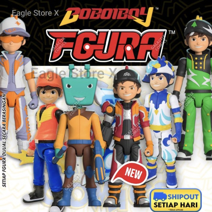 FGURA Boboiboy Monsta : Gentar Petir Beliung Adudu Mechamato