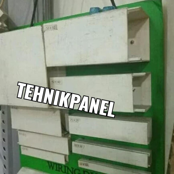 TERLARIS kabel duct 100x50mm/duct putih PVC/10x5cm per batang