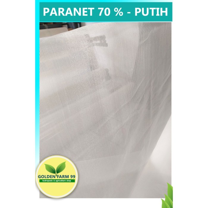 paranet nylon atau nilon lebar 3 meter 85 persen warna putih kualitas