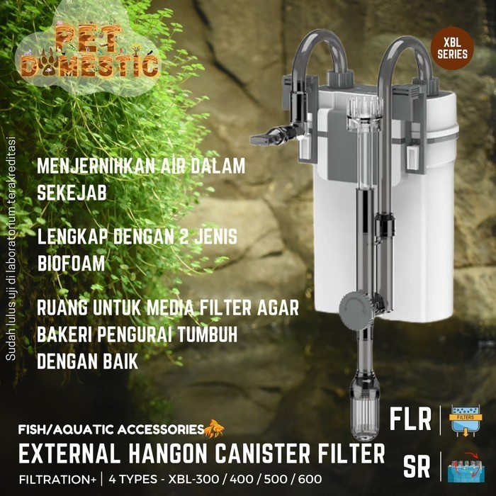 EXTERNAL CANISTER HANG ON FILTER AQUARIUM GANTUNG SKIMMER AIR AKUARIUM