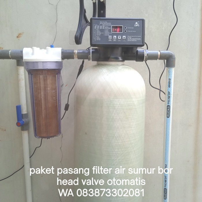 paket pasang filter air sumur bor otomatis kuning keruh filter air Toren rumah terdekat