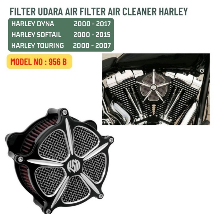 AIR FILTER FILTER UDARA CLEANER HARLEY DYNA SOFTAIL TOURING 956 B