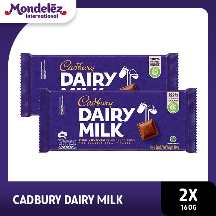 

Cadbury Cokelat Dairy Milk 160 gr