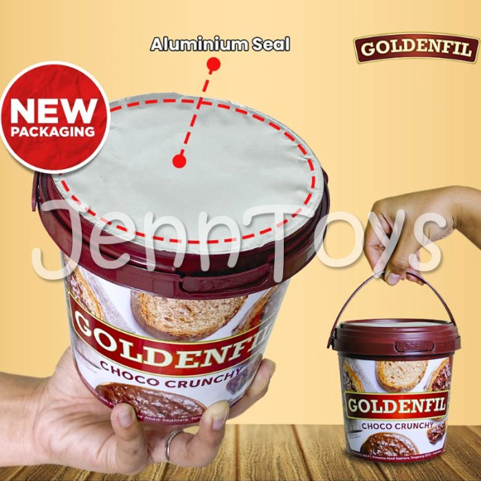

GOLDENFIL Selai Coklat CHOCO CRUNCHY 1 KG Chocolate Crispy Spread