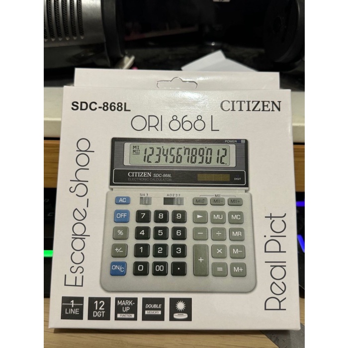 

Kalkulator Citizen type SDC 868 L - Calculator Citizen 12 Digit 868 L