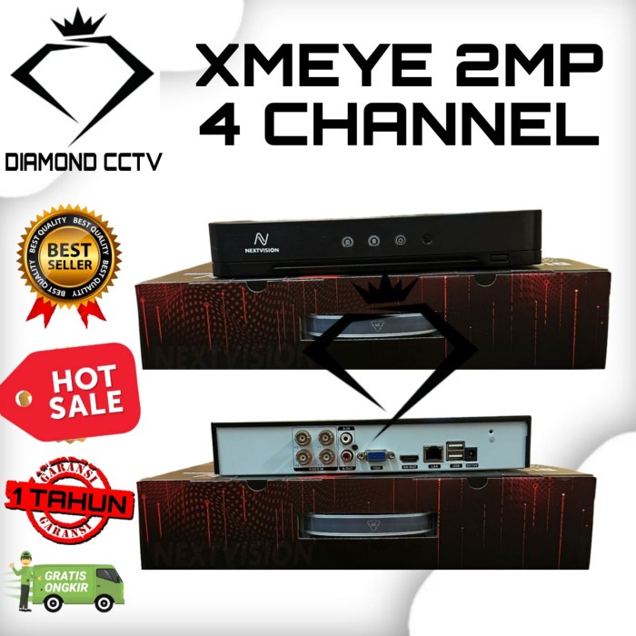 DVR 4 Xmeye HYBRID 1080P DVR CCTV XMEYE 4 ANNEL 6 IN 1 H.265