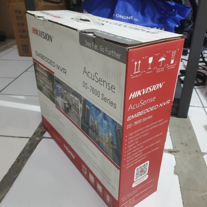 HIKVISION EMBEDDED NVR ACUSENSE DS-7600 SERIES POE 4K 12MP 8 H.265+ DS-7616NXI-K2