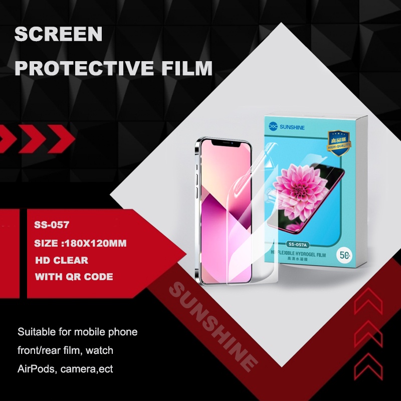 ELTRA SUNSHINE SS-057 SS-075 Full Series Flexible Hydrogel Film Screen Protector For SS-890C Machine