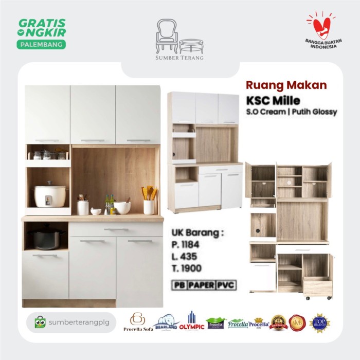 Lemari Dapur Lemari Piring Rak Piring Kiten Set Olympic KSC lle
