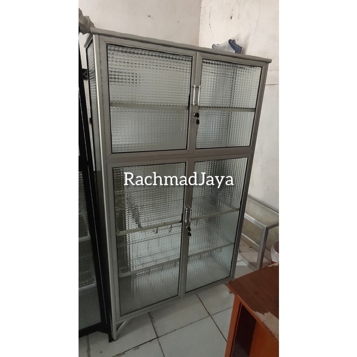 rak piring alumunium 2 pintu