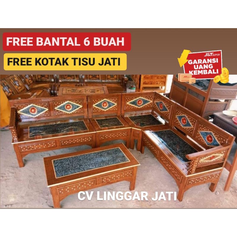 Mentah - Kursi Ruang Tamu Minimalis Promo Kembang jati