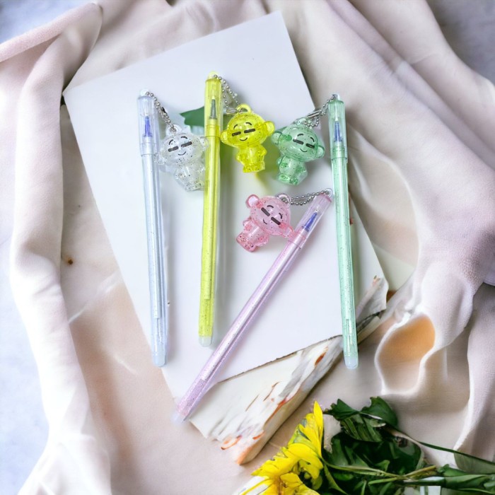 

Lbt Pena Glitter Karakter Monkey Alat Tulis Sekolah Kantor Pulpen Lucu