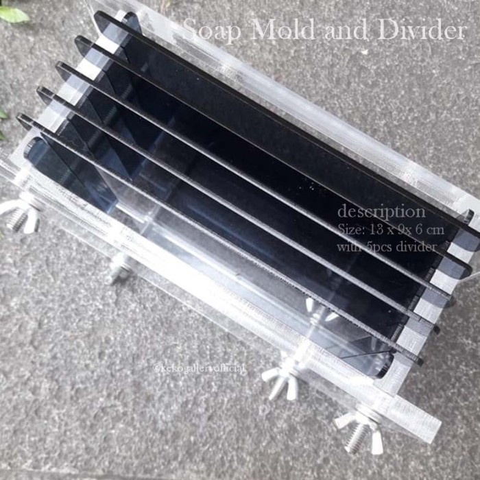 Soap Mold Acrylic with Divider