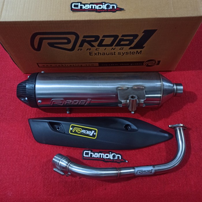 Knalpot Standar Racing Stainless ROB1 Vario 125 Vario 150 Old Lama