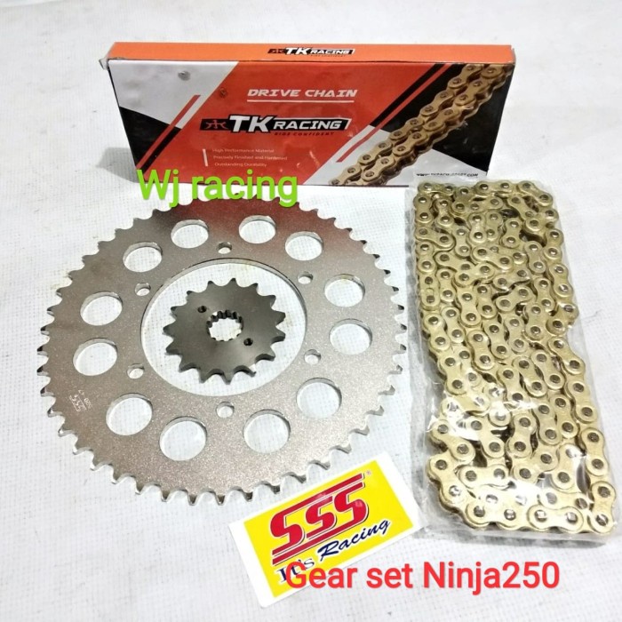 Gear Set Sss Ninja 250 Rantai Tk Gold