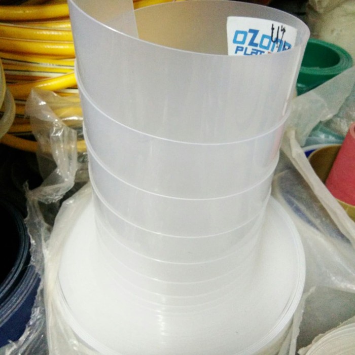 PLASTIK TUTUP PAGAR TEBAL 1,2 mm / FIBER METERAN PUTIH SUSU