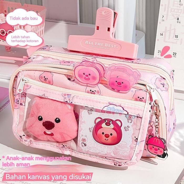 

TERLARIS! 9 lapis tas alat tulis berkapasitas besar/Tempat pensil kartun/kotakpensil aesthetic