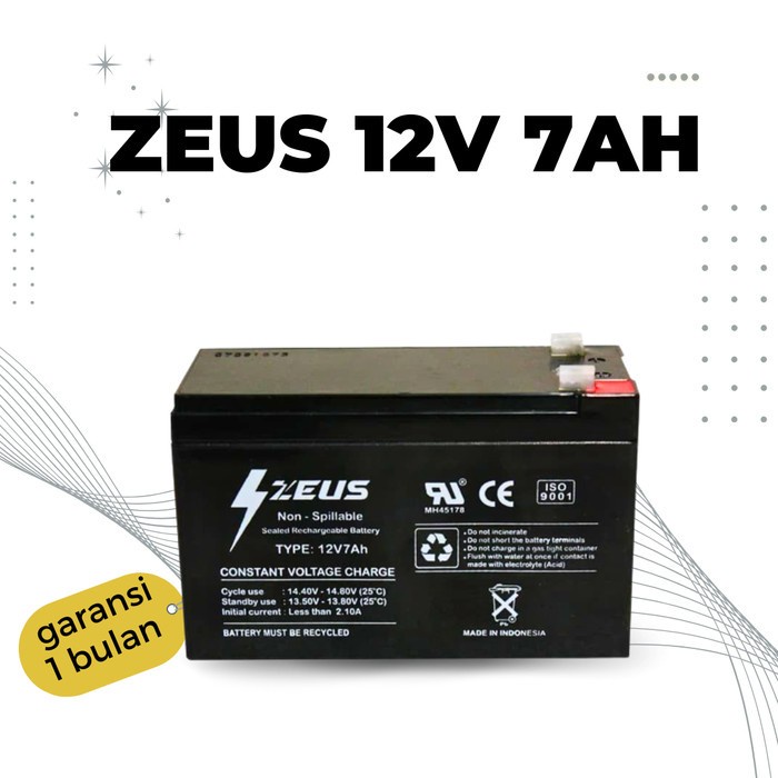 Ready Aki Baterai Mobil Mobilan Anak VRLA ELITO 12V 7AH MF 12v 7ah