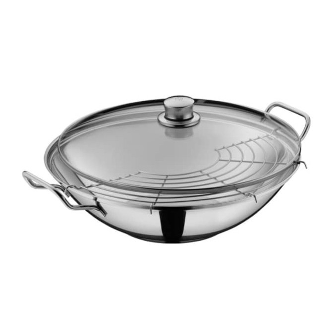 WMF - Wajan Wok Pan Stainless Steel 304 Preum Anti Gores Harga MurahBebas OngkirTerbatasTermurah