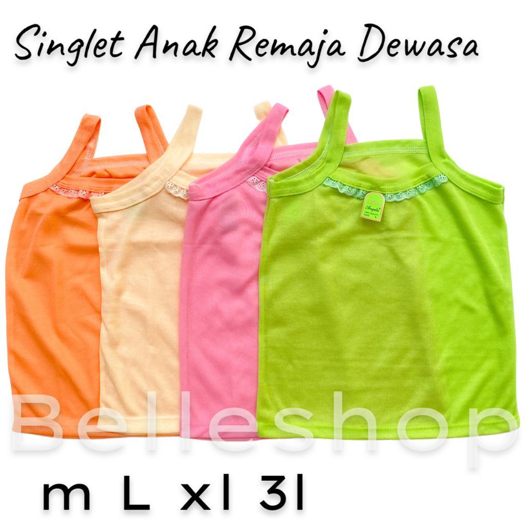 Singlet Renda Anak Wanita Remaja / Kaos Dalam Anak Remaja