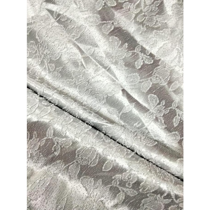 SPECIAL Kain Jaguar Jaguard Satin Silk Emboss Bahan Baju Pesta Mewah Meteran original