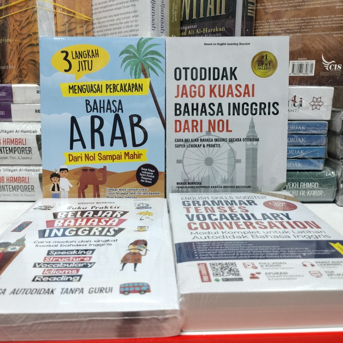 

TERBARU! Paket 4 buku 3 jitu langkah menguasai percakapan bahasa Arab, otodidak