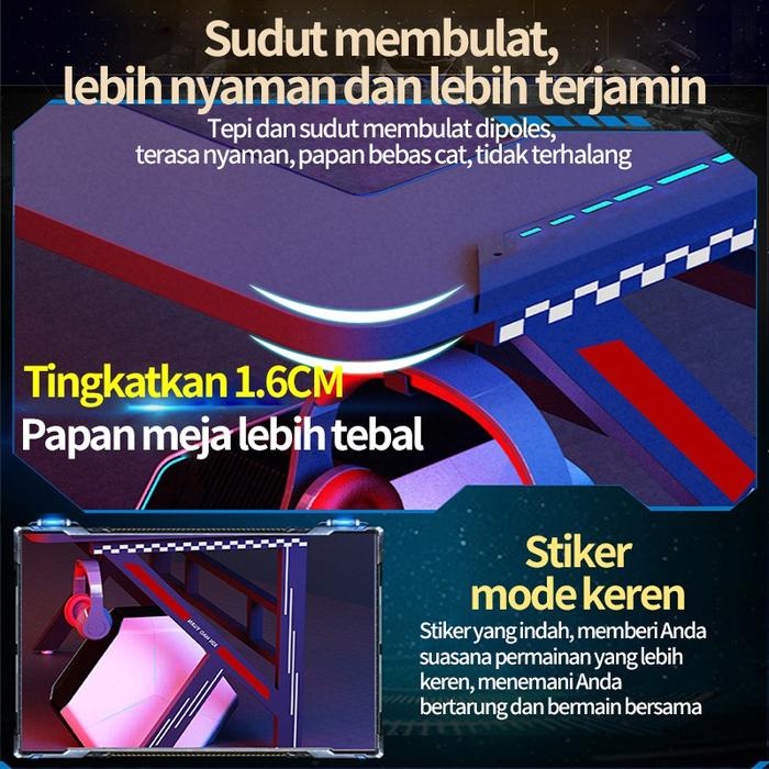 terbaru  fu meja komputer meja permainan 140 cm meja kantor meja komputer meja belajar meja