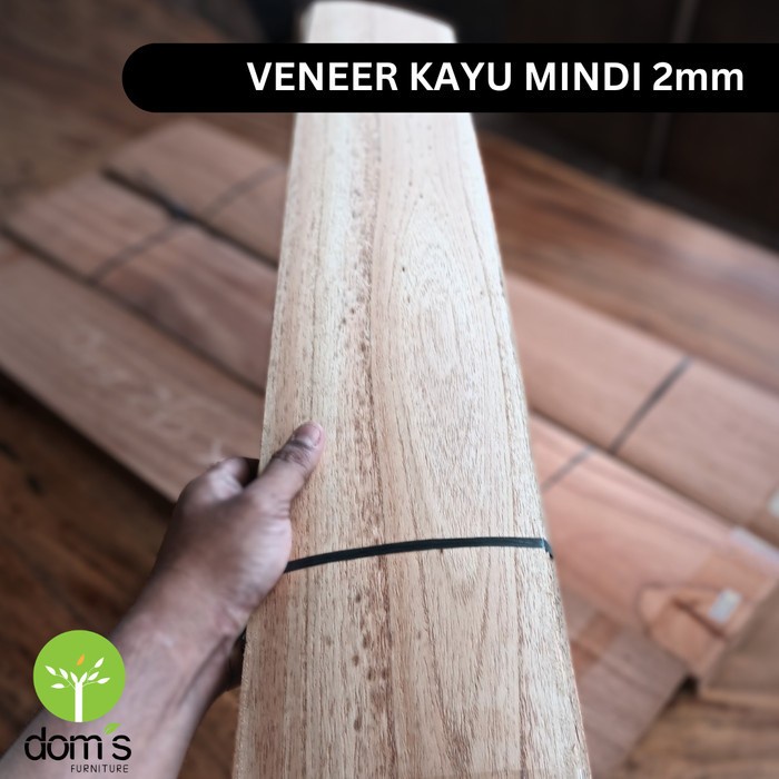 langsung order saja] Dom's Veneer Kayu Mindi 2mm Bahan/Material Kayu Asli - 95x14cm 50lembar