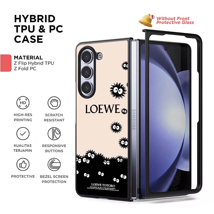 Softcase Hardcase Casing Custom Samsung Galaxy Z Flip 6 5 4 3 Z Fold 6 5 4 3 Loewe Totoro AB4551 Cas