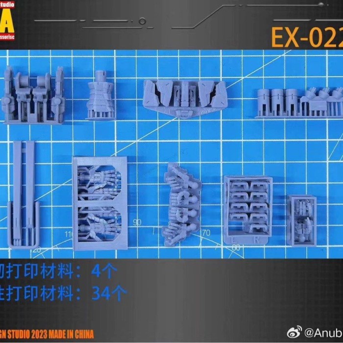 HG GUNDAM CALIBARN DETAIL PROPORTION ENCHANTMENT KIT BY DUA ANUBIS
