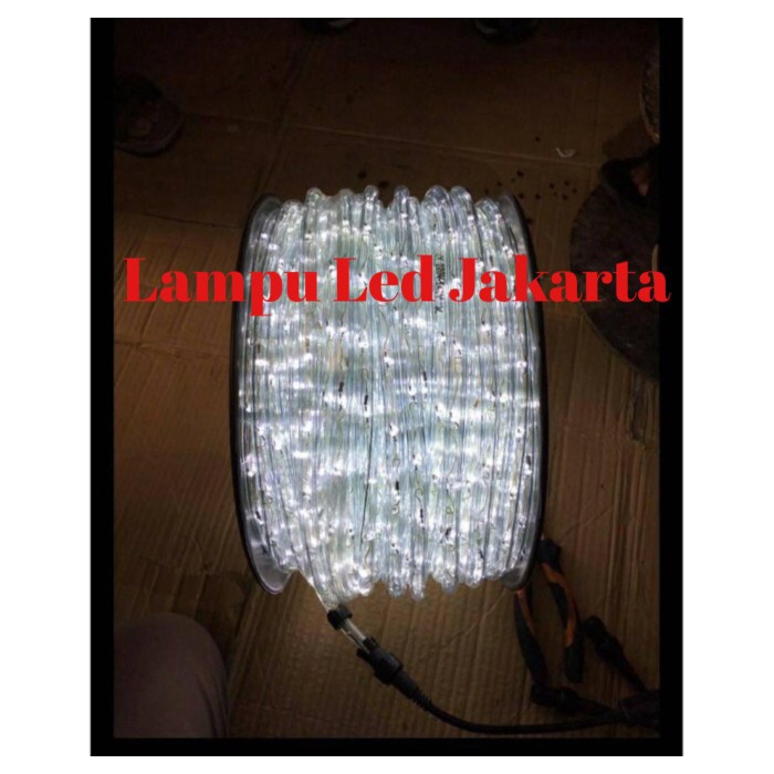 Lampu LED selang bulat 2 jalur 100meter. LED selang bulat 100m 2 jalur