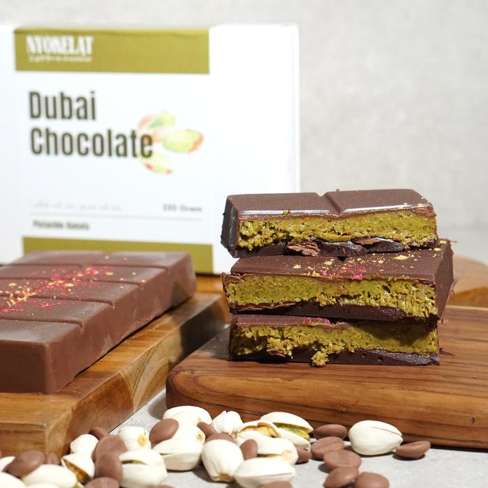 

terbaru !!! nyokelat dubai chocolate truffle dan matcha truffle paket bundling cokelat food ready