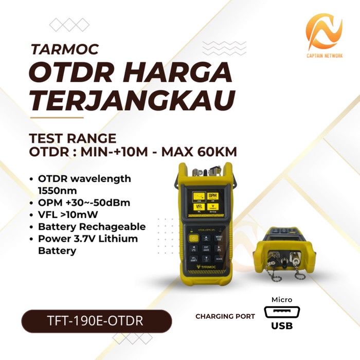 Tarmoc TFT-190E-OTDR OTDR 1550nm ,OPM,VFL