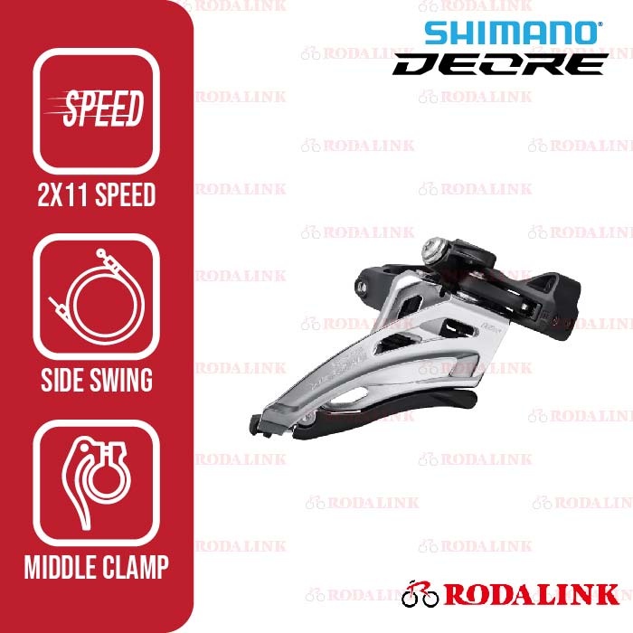 Shimano Front Derailleur FD Sepeda Deore FD-M4100 2x10 Speed - IP