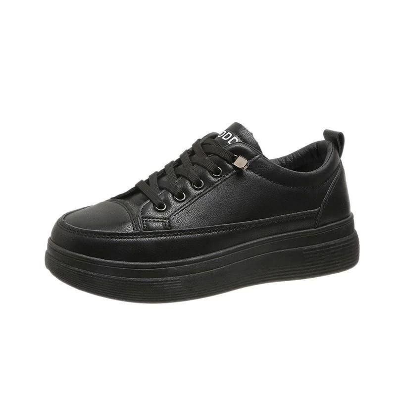 BEST SELLER SEPATU SNEAKERS OLAHRAGA SPORT KETS PUTIH HITAM WANITA SEPATU SEKOLAH WANITA HITAM POLOS